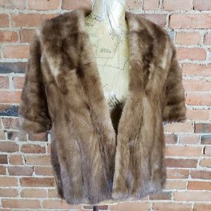Vintage Storey's Brockton Mink Fur Stole, Wrap